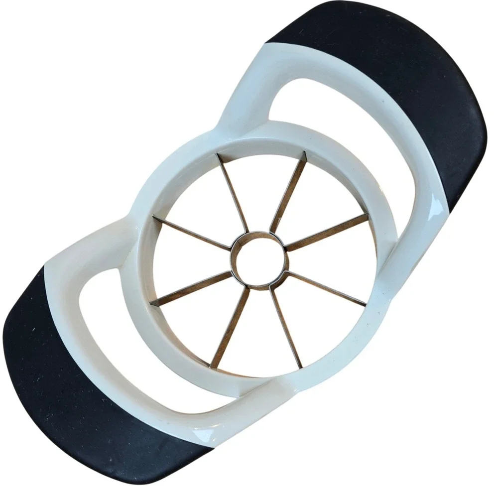 Norpro Apple Slicer Corer 8-Blade with Soft Grip Handles – White & Black